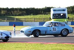 Harry Wyndham spinning Jaguar at Chicane.jpg